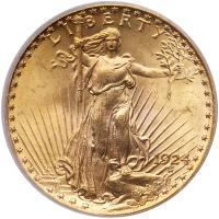 1924 $20 St. Gaudens PCGS MS64