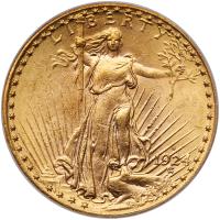 1924-S $20 St. Gaudens PCGS MS62