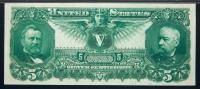 1896 $5 Silver Certificate. Fr. 268. PMG Gem Unc 66 EPQ. - 2