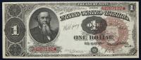 1890 $1 Treasury Note. Fr. 347. PMG Ch Unc 64 EPQ.