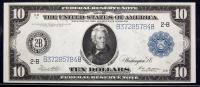 1914 $10 Federal Reserve Note. Fr. 911a. PCGS-C Ch Abt New 58.