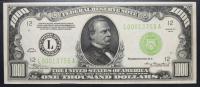 1934 $1000 Federal Reserve Note. San Francisco. Fr. 2211-L. PCGS-B AU 53.