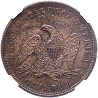 1872 Liberty Seated $1 NGC MS61 - 2