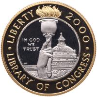 $10.00 Gold 2000-W Library of Congress