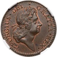 1723 Wood's Hibernia 1/2P NGC MS64 BR