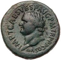 Titus. Ã Sestertius (28.56 g), AD 79-81 Choice VF