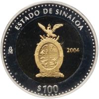 Mexico. 100 Pesos, 2004 PCGS PF69 DC