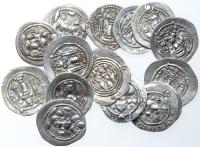 15-Piece lot of Sasanian Silver Drachms