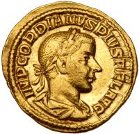 Gordian III. Gold Aureus (4.51 g), AD 238-244 VF