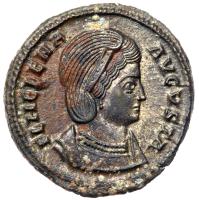 Helena. Ã Follis (3.65 g), Augusta, AD 324-328/30 Nearly Mint State