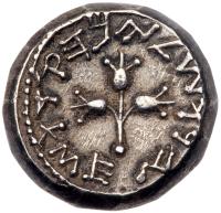 Judaea, The Jewish War. Silver Shekel (14.24 g), 66-70 CE About EF - 2