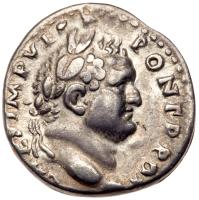 Titus. Silver Denarius (2.87 g), as Caesar, AD 69-79 VF