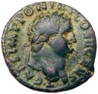 Titus. Ã As (7.77 g), as Caesar, AD 69-79 VF