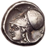 Corinthia, Corinth. Silver Stater (8.56 g), ca. 375-300 BC VF