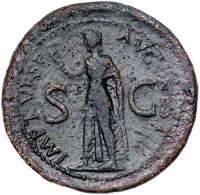 Claudius. Ã Sestertius (23.16 g), AD 41-54 Fine - 2