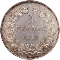 France. 5 Francs, 1847-A PCGS MS63 - 2