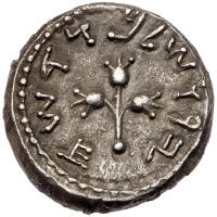 Judaea, The Jewish War. Silver 1/2 Shekel (6.62 g), 66-70 CE About EF - 2