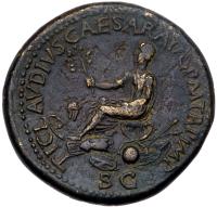 Nero Claudius Drusus. Ã Sestertius (26.10 g), died 9 BC VF - 2