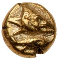 Mysia, Kyzikos. Electrum Hemihekte (1.32 g), ca. 600-550 BC Choice VF