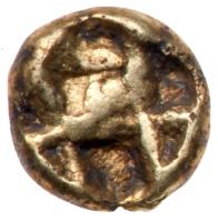 Ionia, Uncertain mint. Electrum 1/96 Stater (0.19 g), ca. 600-550 BC EF - 2