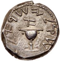 Judaea, The Jewish War. Silver Shekel (14.01 g), 66-70 CE EF