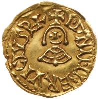 WITHDRAWN - Visigoths in Spain. Gold Tremissis, ND EF