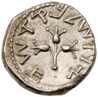 Judaea, The Jewish War. Silver Shekel (13.94 g), 66-70 CE Superb EF - 2