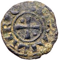 Crusaders, Latin Kingdom of Jerusalem. Amalric. BI Denier (0.95 g), 1163-1174 VF