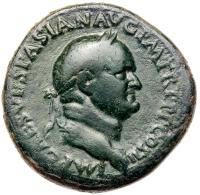 Vespasian. Ã Sestertius (26.01 g), AD 69-79 VF