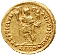 Valens. Gold Solidus (4.41 g), AD 364-378 VF - 2