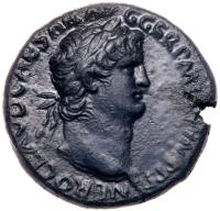 Nero. Ã Sestertius (28.05 g), AD 54-68 About EF