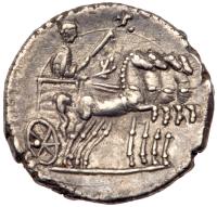 Titus. Silver Denarius (3.10 g), as Caesar, AD 69-79 EF - 2