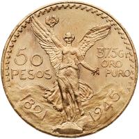 Mexico. 50 Pesos, 1945 Choice Brilliant Unc