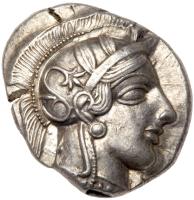 Attica, Athens. Silver Tetradrachm (17.17 g). ca. 454-404 BC