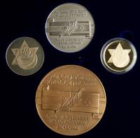 Israel. Israel-Jordan Peace Agreement, State Gold Medal, 1994 ProofLike Brillian