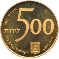 Israel. 500 Lirot, 1975 PCGS Proof 68