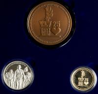 Israel. Libi Fund 25th Annniversary, State Gold Medal, ND ProofLike Brilliant Un