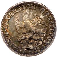 Mexico. Â½ Real, 1822-Mo JM PCGS AU58 - 2