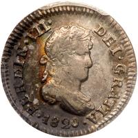 Mexico. Â½ Real, 1820-Mo JJ PCGS AU55