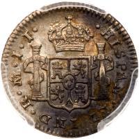 Mexico. Â½ Real, 1820-Mo JJ PCGS AU55 - 2