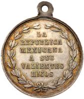 Mexico. Battle of Puebla Medal, 1862 Choice EF