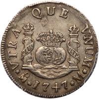 Mexico. 2 Reales, 1747-Mo M PCGS AU55