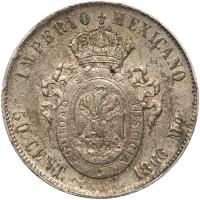 Mexico. 50 Centavos, 1866-Mo PCGS About Unc - 2