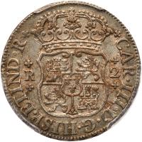 Mexico. 2 Reales, 1762-Mo M PCGS AU50 - 2