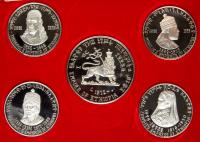 Ethiopia. 5 Piece Proof Set, 1972 Choice Brilliant Proof