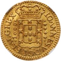 Portugal. 1000 Reis, 1739 NGC Unc