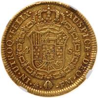 Mexico. 4 Escudos, 1773-Mo FM NGC VF - 2