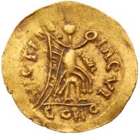 Visigoths in Spain. Pseudo-Imperial Gold Tremissis (1.48 g) About EF - 2