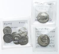 9-piece lot of Vespasian AD 69-79 Silver Coinage