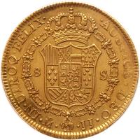 Mexico. 8 Escudos, 1820-Mo JJ PCGS About Unc - 2